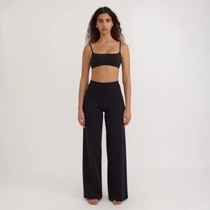 Organic Basics Core Straight Leg Pants Black XXS